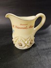 Souvenir St vincent Minnesota Custard Glass Creamer  With Roses