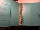 Carpe Diem A5 Faux Leather Teal 6-ring Planner Binder Organizer Snap Closure