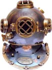 18  Brass Antique Finish Deep Sea Us Navy Mark V Diving Scuba Divers Helmet Gift