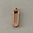 Small Ribbon Donut Bails 17x4mm Solid Copper Q6 Per Pkg