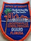 Vintage Jacksonville Florida School Crossing Guard Office Of Sheriff Patch iron