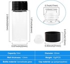 10ml Clear Glass Vials With Screw Caps And Plastic Stoppers small Lab Sample
