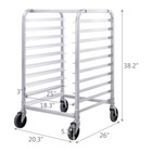 Costway 10 Sheet Aluminum Bakery Rack Rolling Commercial Cookie Bun Pan Kitchen