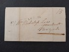 New York  Albany 1798 Stampless Cover  Straight Line With Date To New York City