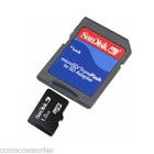 New 1gb Sandisk Micro Sd Memory Card With Minisd   Sd Adapter Retail 