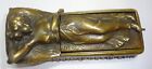 Antique Franz Bergman Mechanical Bronze Reclining Lady Signed Nam Greb - Read 