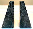 Vintage Black   White Marble Bookend Set  Classic Style  5 75    Tall