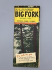 1952 Big Fork Itasca County Minnesota Brochure Pictorial Map Vintage Fishing