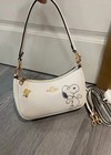 C oach X Peanuts Teri Shoulder Bag Snoopy Chalk Multi Cbj76 Outlet New