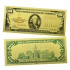Benjamin Franklin Us 100 Dollars Gold Foil Banknotes 10pcs envelope Collectibles