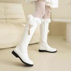 Winter Mid Calf Boots Flats Heel Women s Comfort Casual Trim Lined Girls Shoes