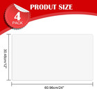 Blank Car Magnets  24  X 12   4 Pack Car Door Magnets Signs For Vehicle  Rounded