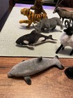 Vintage Rare Lot Of 15 Totsy Flocked Animals Deer Polar Bear