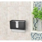 Black Acrylic Paper Towel Dispenser Wall Mount Fits Multicztri Fold