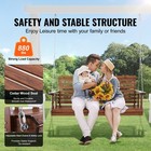 5 Ft Porch Swing Bench Wooden Hanging Outdoor Garden Patio Courtyard Brown