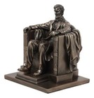 Ebros Bronzed Seated Abraham Lincoln Figurine 8  H Lincoln Memorial