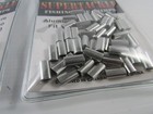 200 Aluminum Oval Line Crimps  Sleeves  4 Sizes 50lb To 200lb  Supertackle    