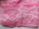 Pink Lace Trim 11  Yards Vintage Flat Ruffled Lot 0 5 -3  Wide White Peach Sheer
