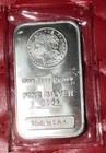 One Troy Ounce Of 999 Fine Silver Factory Sealed Morgan Style Bar Made In Usa
