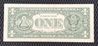 2013  1 Federal Reserve Note With Ink Smear Error L75584070a