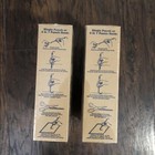 Set Of 2 New Vintage Heirloom Hooking Floral Burlap Rug Hook Punch Kit Crafts