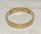 Vtg 1800s 14k Gold Scottish Rite 14th Degree Rare Symbols Masonic Band Ring Sz6