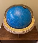 Vtg Cram   s Mid Century Modern 12    Celestial Globe Tripod Base Sputnik