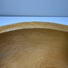 Vtg Japanese Turned Wood Bowl 12    Mid Century Modern Made In Japan