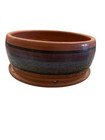 Vintage Clay Pottery  Planter pot  Handmade Glazed