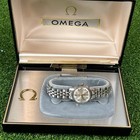Vintage New 60s Omega Ladymatic Automatic Ladies Watch Date Bracelet Box Works