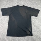 Vintage Liquid Blue T Shirt Mens L Black Yin Yang Skull Audio Cables Sun Faded