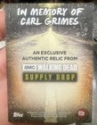 The Walking Dead Supply Drop Exclusive Carl Grimes Relic Card  version 1  Rare 