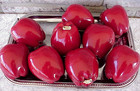 Vintage Red Delicious Apples  9  Faux Fake Fruit Realistic Size