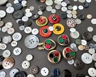 Vintage Lot Of 100  Multi Designed Buttons