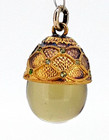 Antique A nevalainen  Silver Gilt   Smoky Quartz And Demantoids  Egg Pendant  