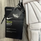 Nike Vapor Lacrosse Gloves Mens 13 White Field Full Finger Protective Impact