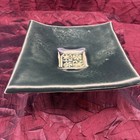 Vintage Japanese Style Square Serving Bowl plate Handmade Hand Painted Signed