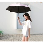 Large Automatic Black Umbrella Anti Rain Windproof Out Folding Compact Umbrella