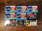 Vintage Audio Blank Cassette Tape Lot Of 9 Tdk  Sony Metal Sr 90 Memorex 90 Dbs