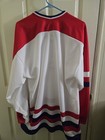 Vintage Ccm Men   s Team Usa Hockey Jersey Size Xl White Red Usa Hockey Blank