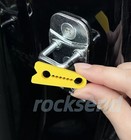 4x Yellow Car Door Lock Cover Pad  Silicone Shock Absorber For Sedan  Suv