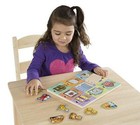 Melissa   Doug Hide And Seek Wooden Activity Board With Wooden Magnets