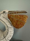 Vintage Beadworx Large Hand Beaded Pelican Sculpture Art Haiti
