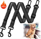 2 Pack Dog Seat Belt Adjustable Dog Car Seatbelts For Vehicle Nylon Pet Safety