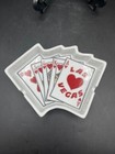 Vintage Ashtray Las Vegas Cards   Poker   Casino Games Royal Flush Hearts
