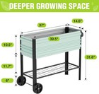 Workpro New Raised Garden Bed With Legs   Wheels 37x14 6x31 6  400lb Capacity