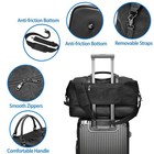 Canvas Duffle Bag For Travel  Weekender Overnight Bag For Women Men With Shoe   