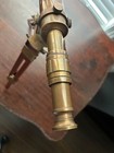 Nautical Brass Tabletop Antique vintage Style Folding Wood Tripod Good Optics