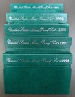 1994-1998 U s  Mint Proof Sets Ogp Box   Coa Lot Of  5  Annual Sets