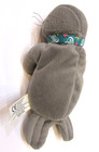 Old 1999 Coke Coca Cola Gray Seal W Green Scarf And Coke Bottle 7 5  Plush Toy